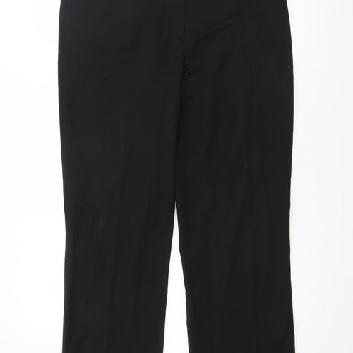 Wichele Womens Black  Polyester Trousers  Size 10 L20 in Regular