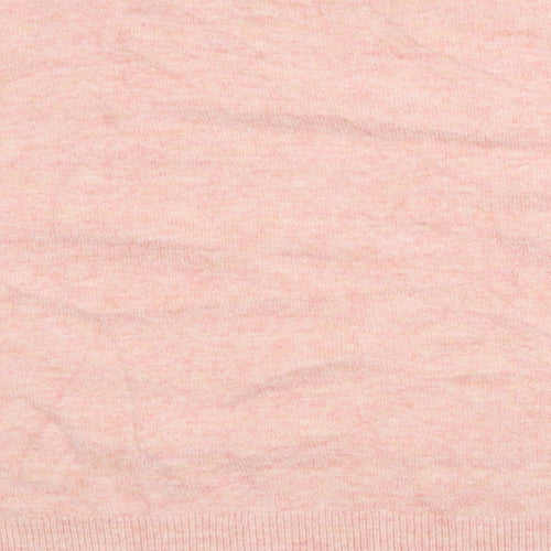 George Womens Pink Crew Neck  Polyester Pullover Jumper Size XL
