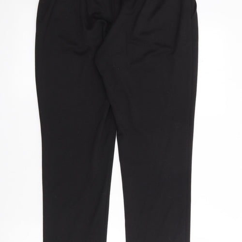 Classic Womens Black  Polyester Trousers  Size 14 L25 in Regular