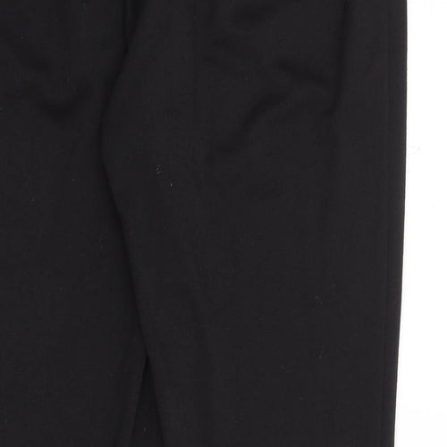 Classic Womens Black  Polyester Trousers  Size 14 L25 in Regular