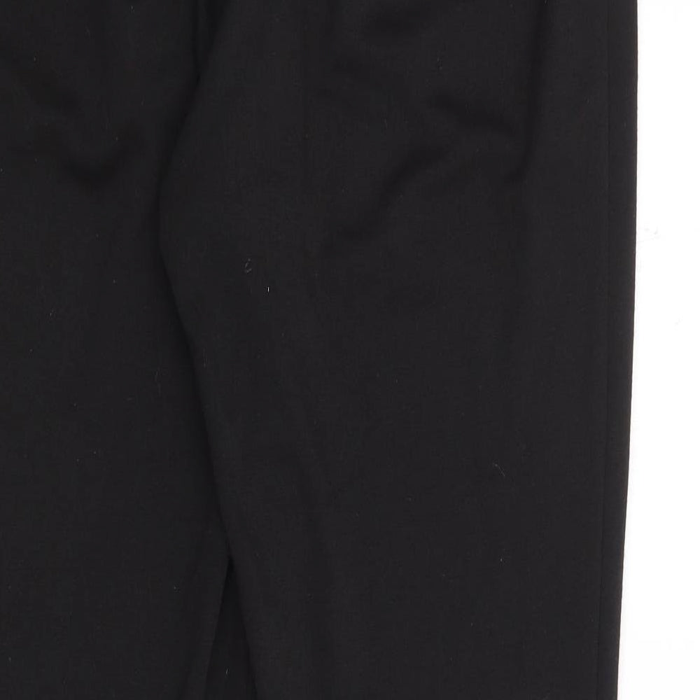 Classic Womens Black  Polyester Trousers  Size 14 L25 in Regular