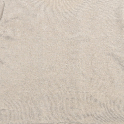 Damart Womens Brown Square Neck  Acrylic Pullover Jumper Size M