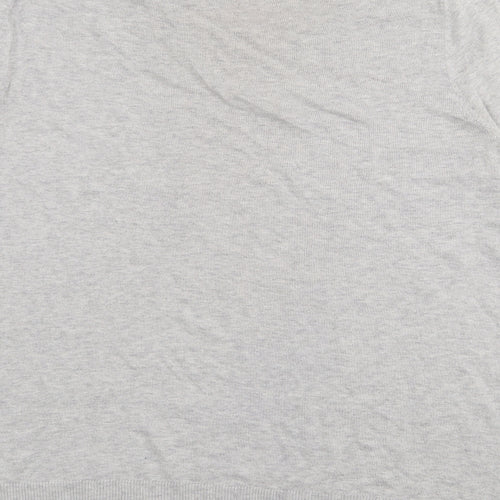 NEXT Womens Grey Crew Neck  Cotton Pullover Jumper Size 20