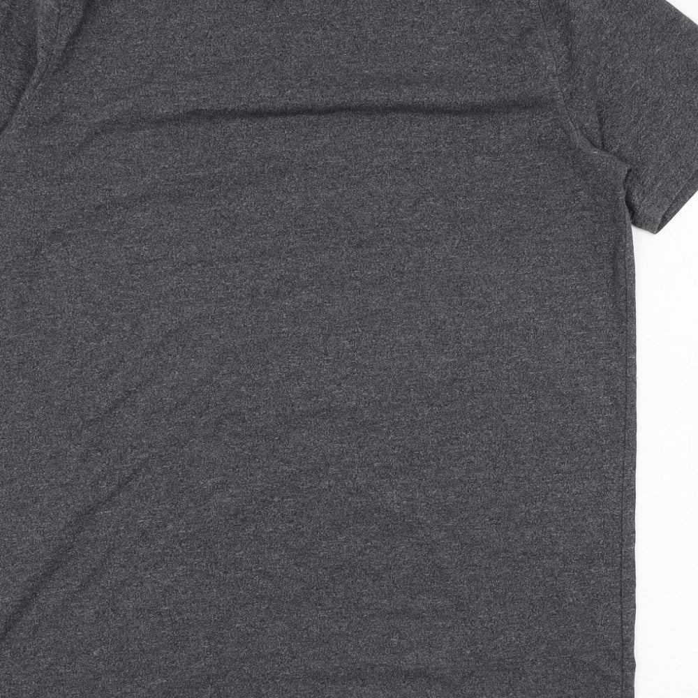 Under armour Mens Grey  Polyester Basic T-Shirt Size XL Round Neck Pullover