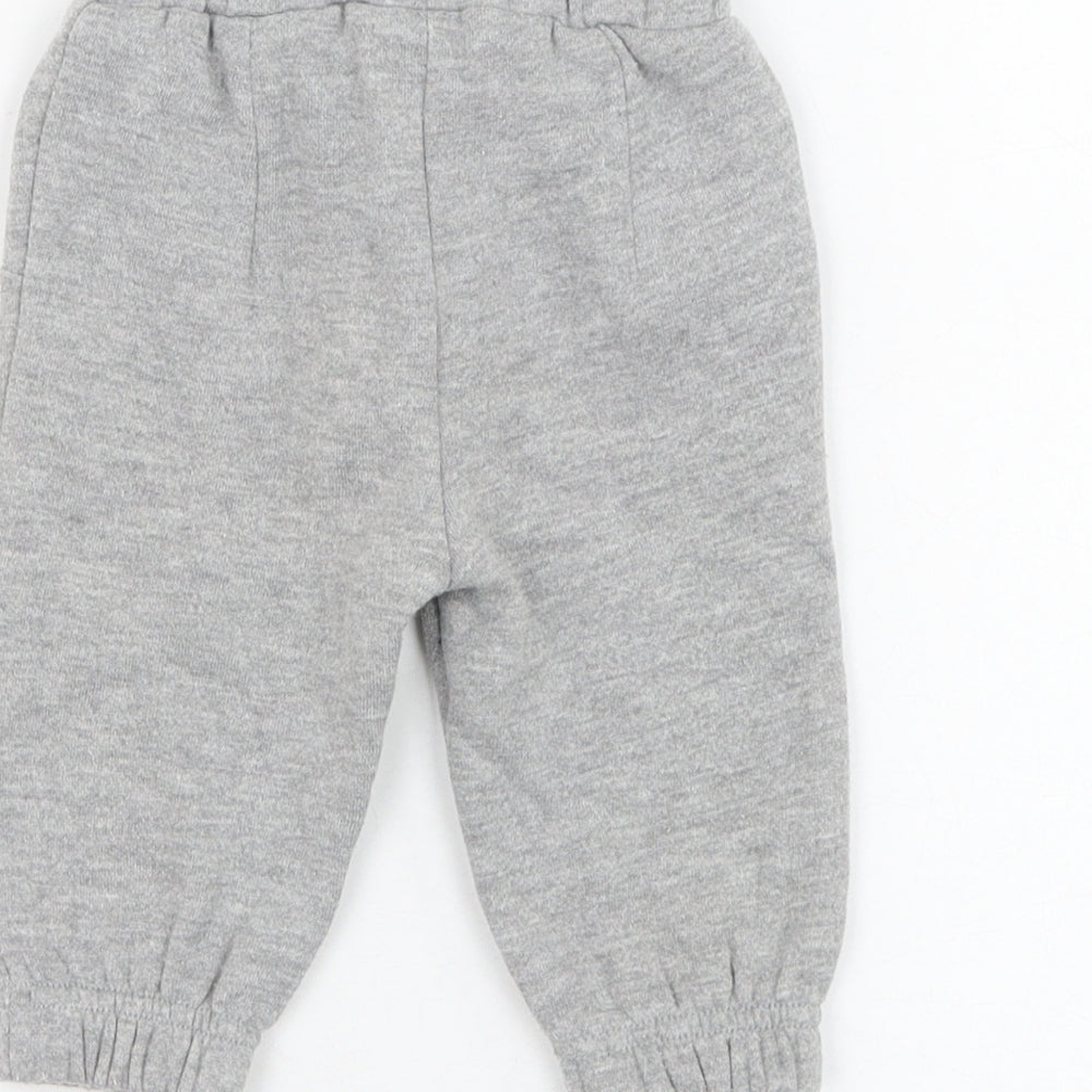 Disney Baby Girls Grey  Polyester Jogger Trousers Size 3-6 Months  Pullover - Heart