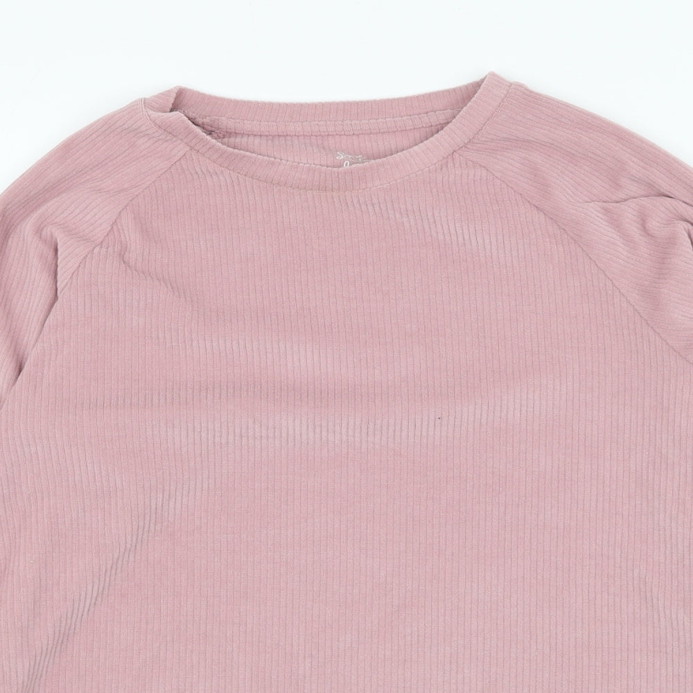 Primark Womens Pink  Polyester Pullover Sweatshirt Size 6  Pullover - Loungewear