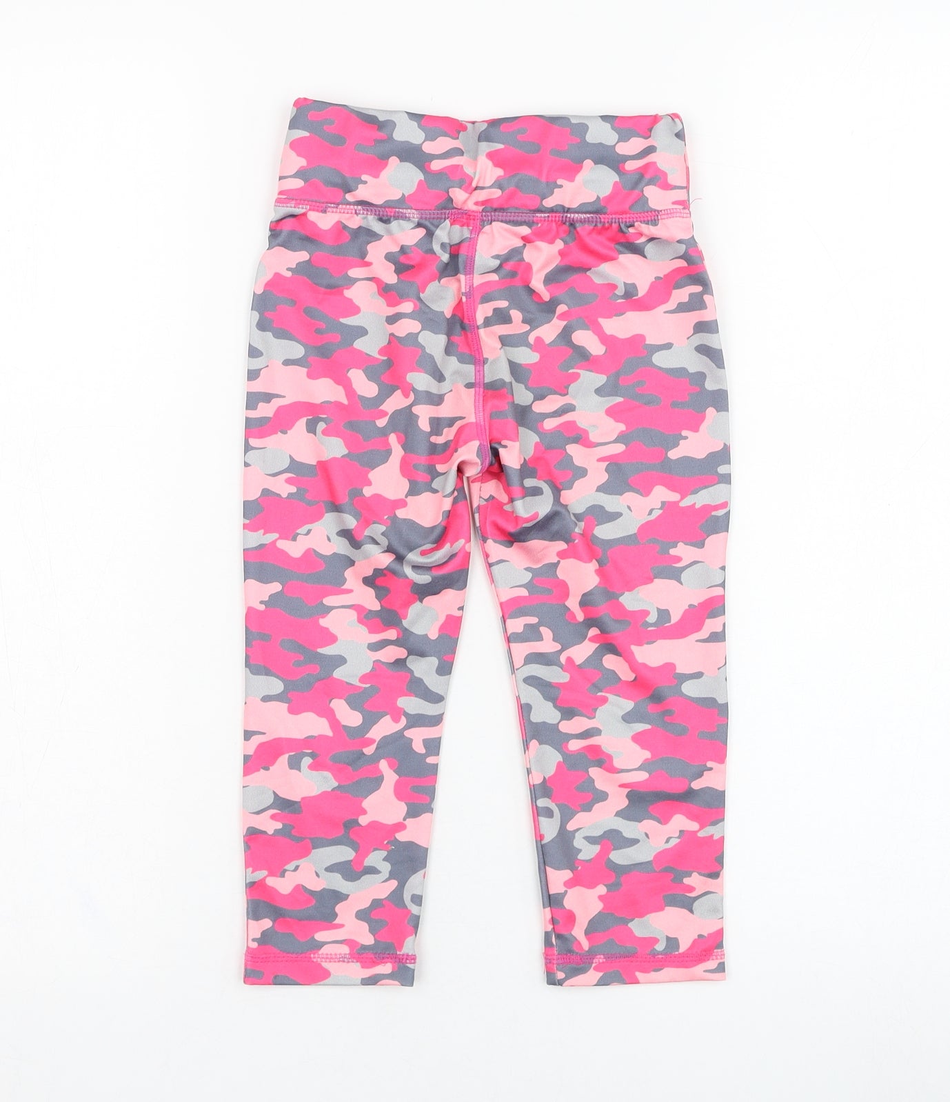 Dunnes Stores Girls Pink Camouflage Polyester Jogger Trousers Size 6-7 Years  Regular Pullover - Leggings