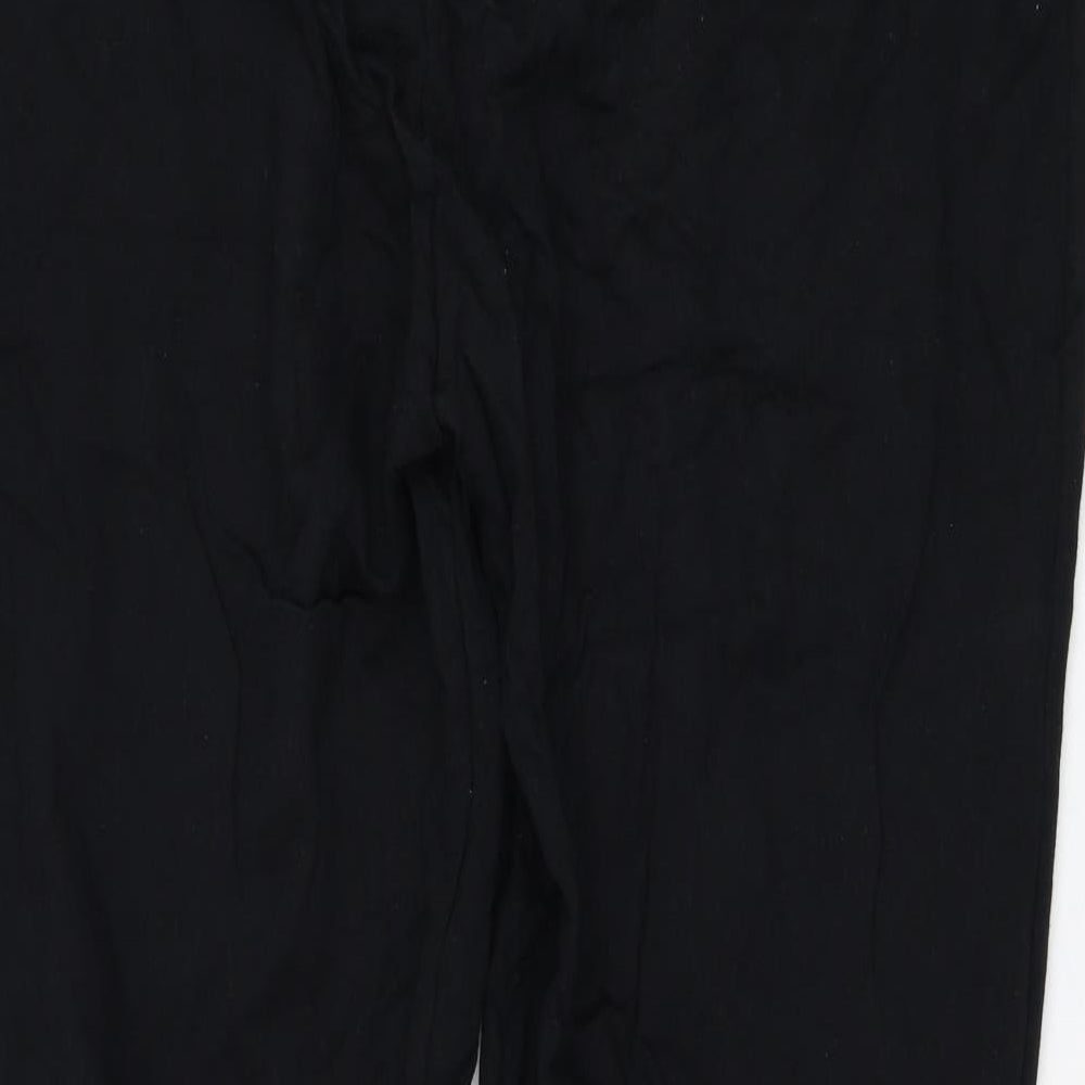 George Womens Black  Cotton Jogger Trousers Size 16 L27 in Regular  - Rolling Stones