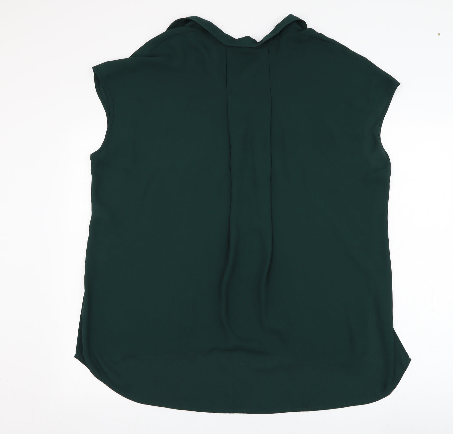 NEXT Womens Green  Polyester Basic Blouse Size 16 Collared