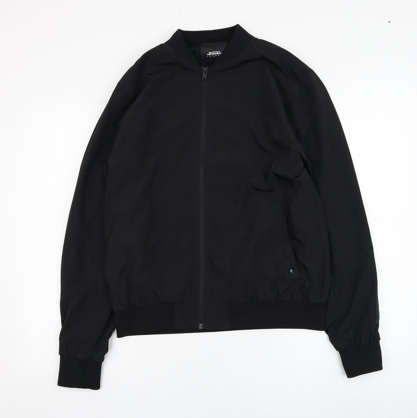 Burton Mens Black   Bomber Jacket Jacket Size M  Zip