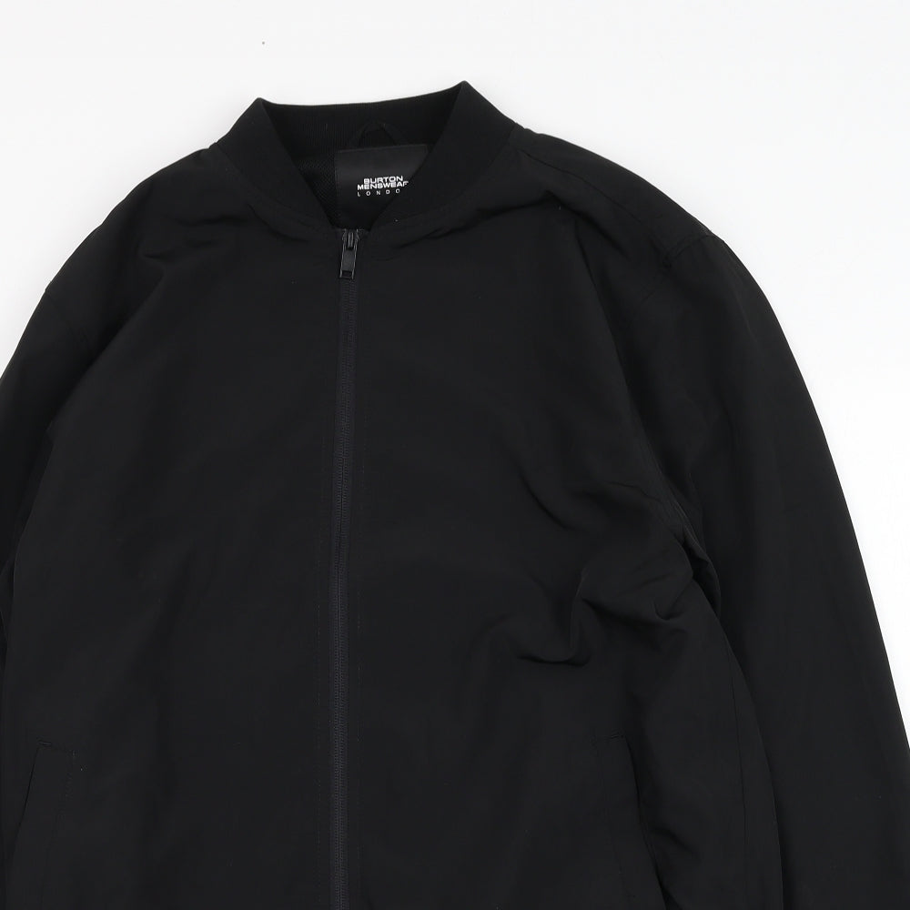 Burton Mens Black   Bomber Jacket Jacket Size M  Zip