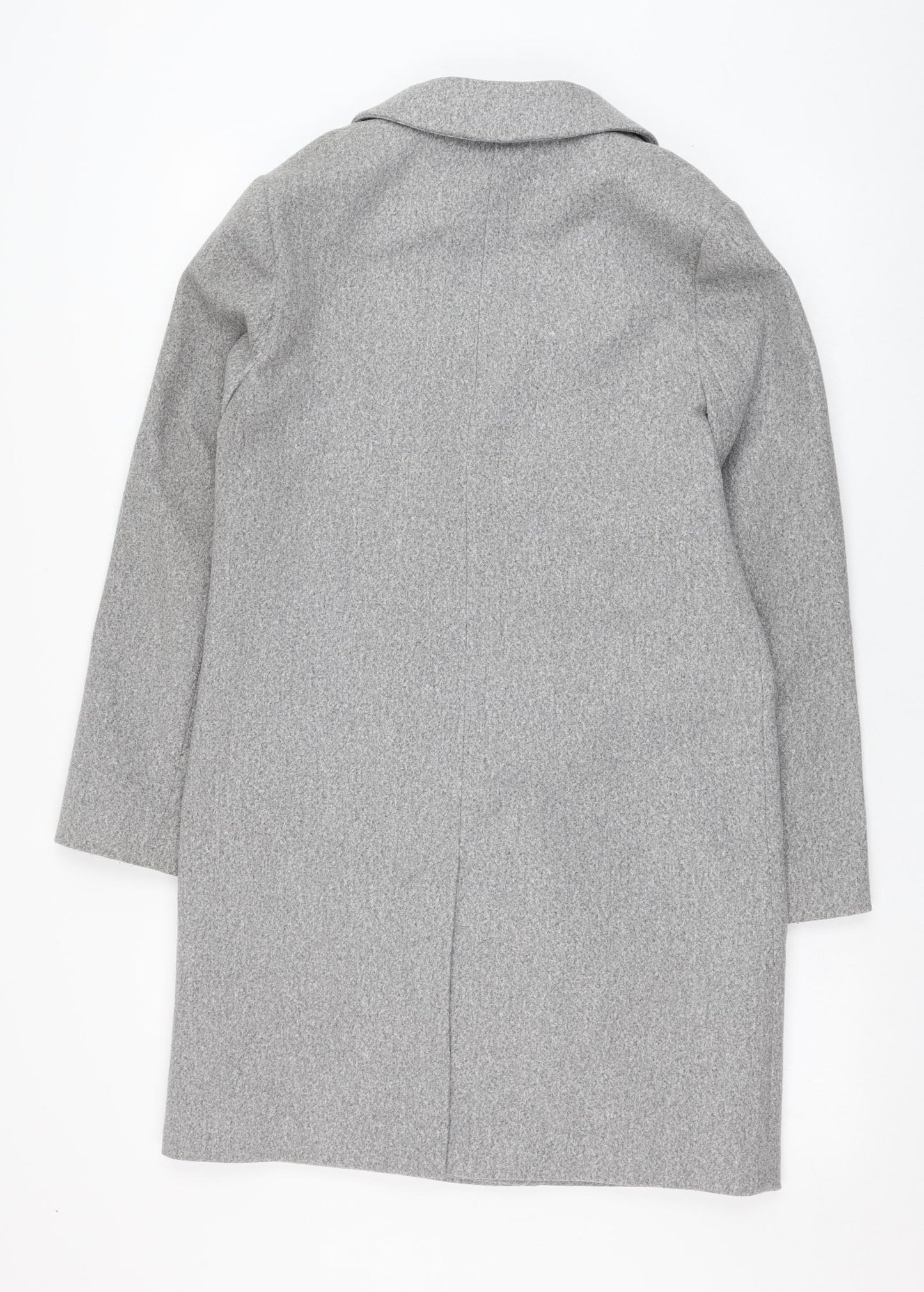 Dunnes Stores Womens Grey   Overcoat Coat Size 8  Button