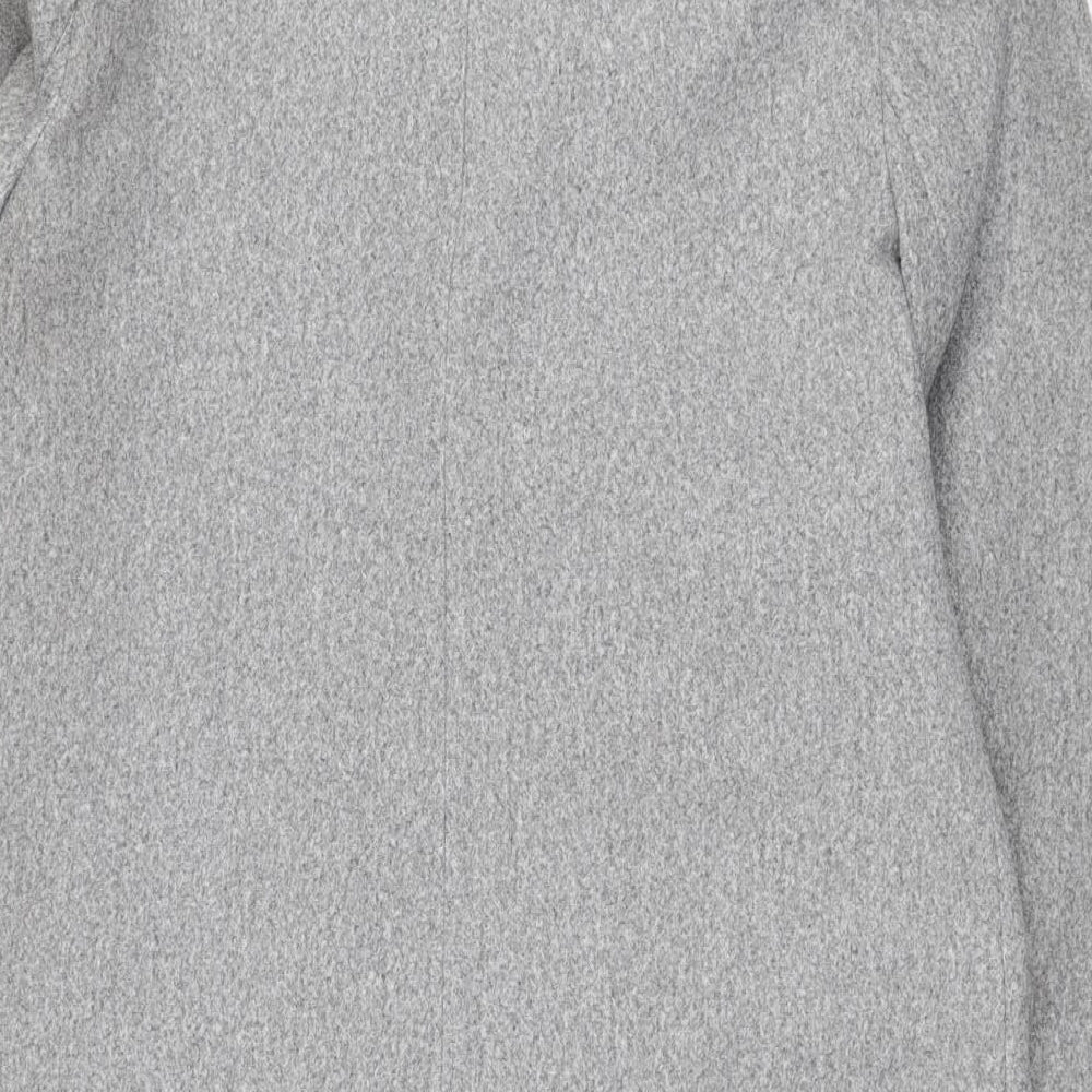 Dunnes Stores Womens Grey   Overcoat Coat Size 8  Button