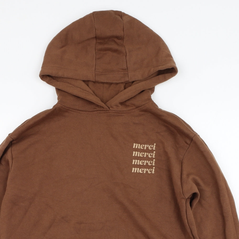 Primark Womens Brown  Polyester Pullover Hoodie Size 12  Pullover - Merci