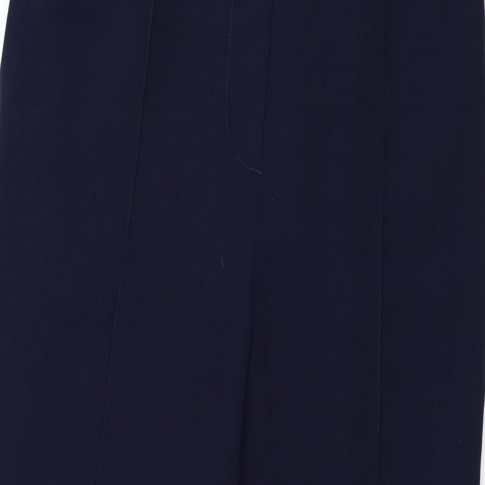 Dorothy Perkins Womens Blue  Polyester Carrot Trousers Size 12 L27 in Regular