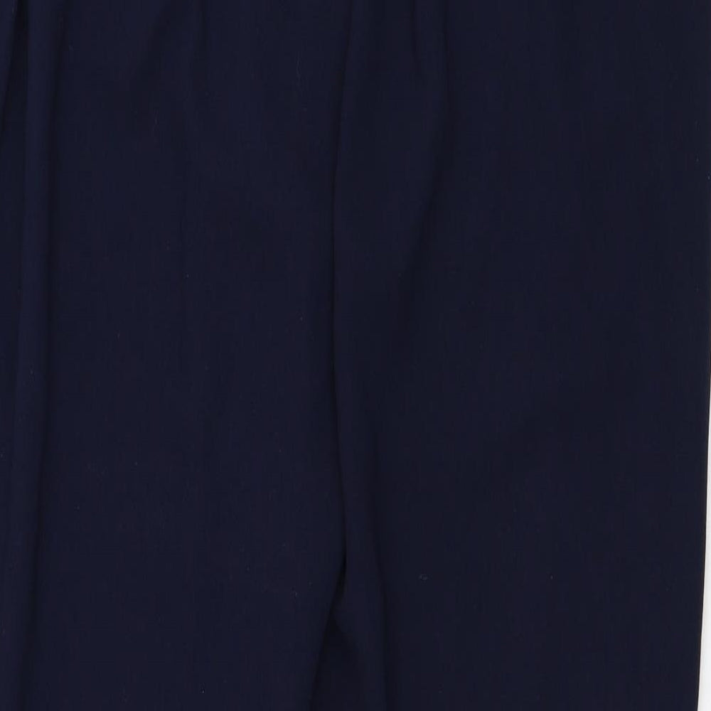 Dorothy Perkins Womens Blue  Polyester Carrot Trousers Size 12 L27 in Regular