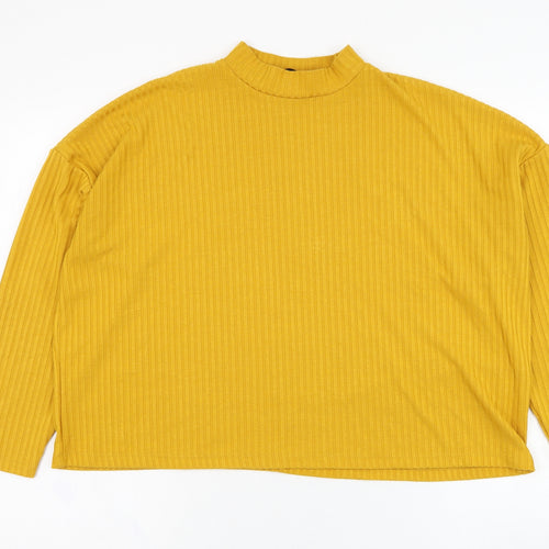 Dunnes Stores Womens Yellow  Viscose Pullover Sweatshirt Size 16  Pullover