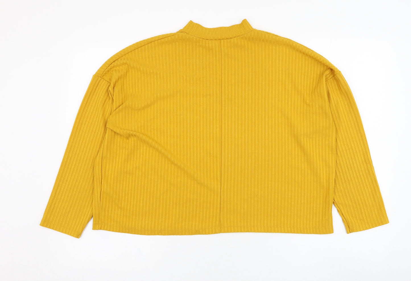Dunnes Stores Womens Yellow  Viscose Pullover Sweatshirt Size 16  Pullover