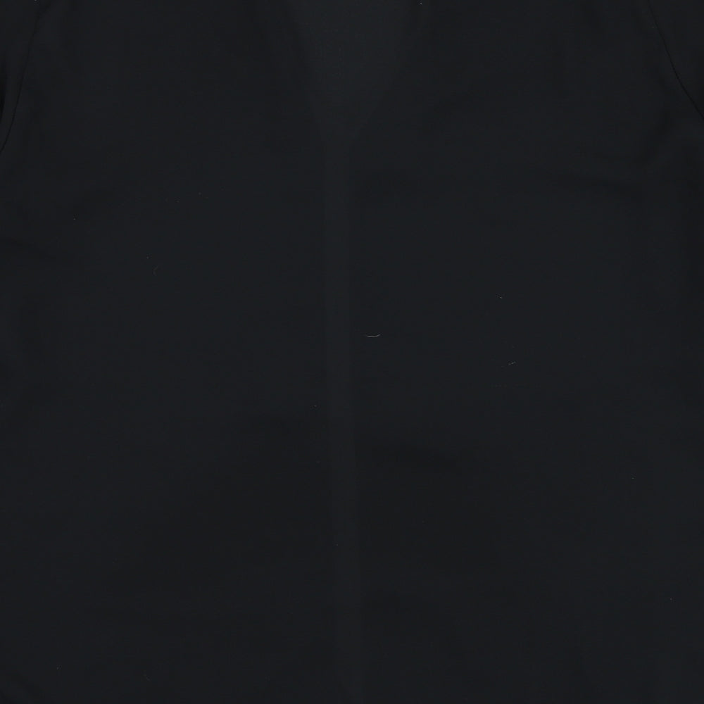 Atmosphere Womens Black  Polyester Basic Blouse Size 12 V-Neck