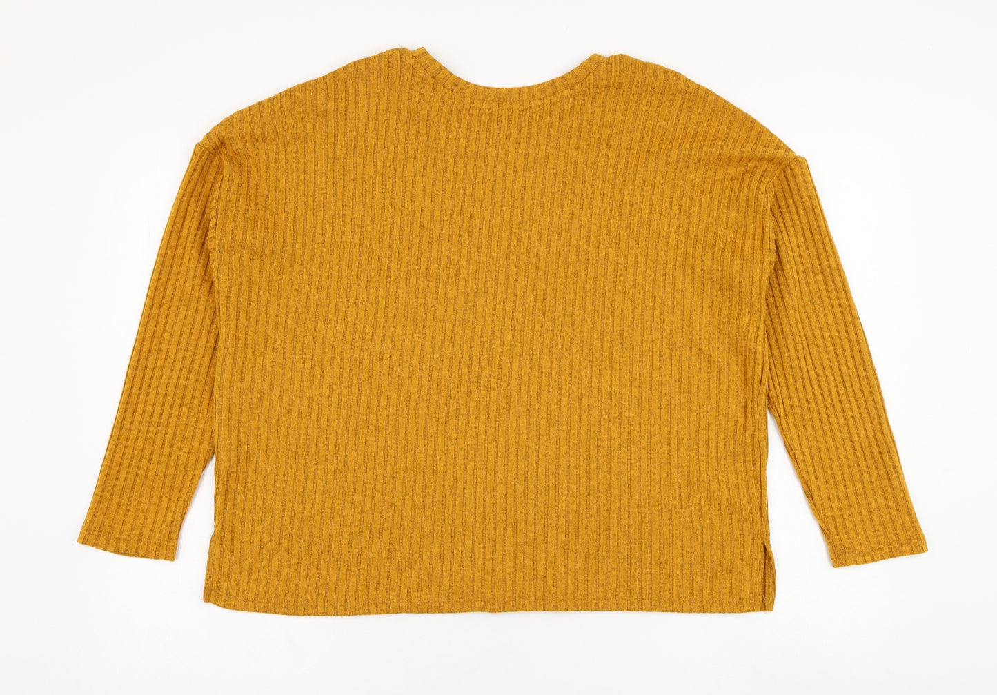 Primark Womens Yellow  Polyester Pullover Sweatshirt Size 12  Pullover