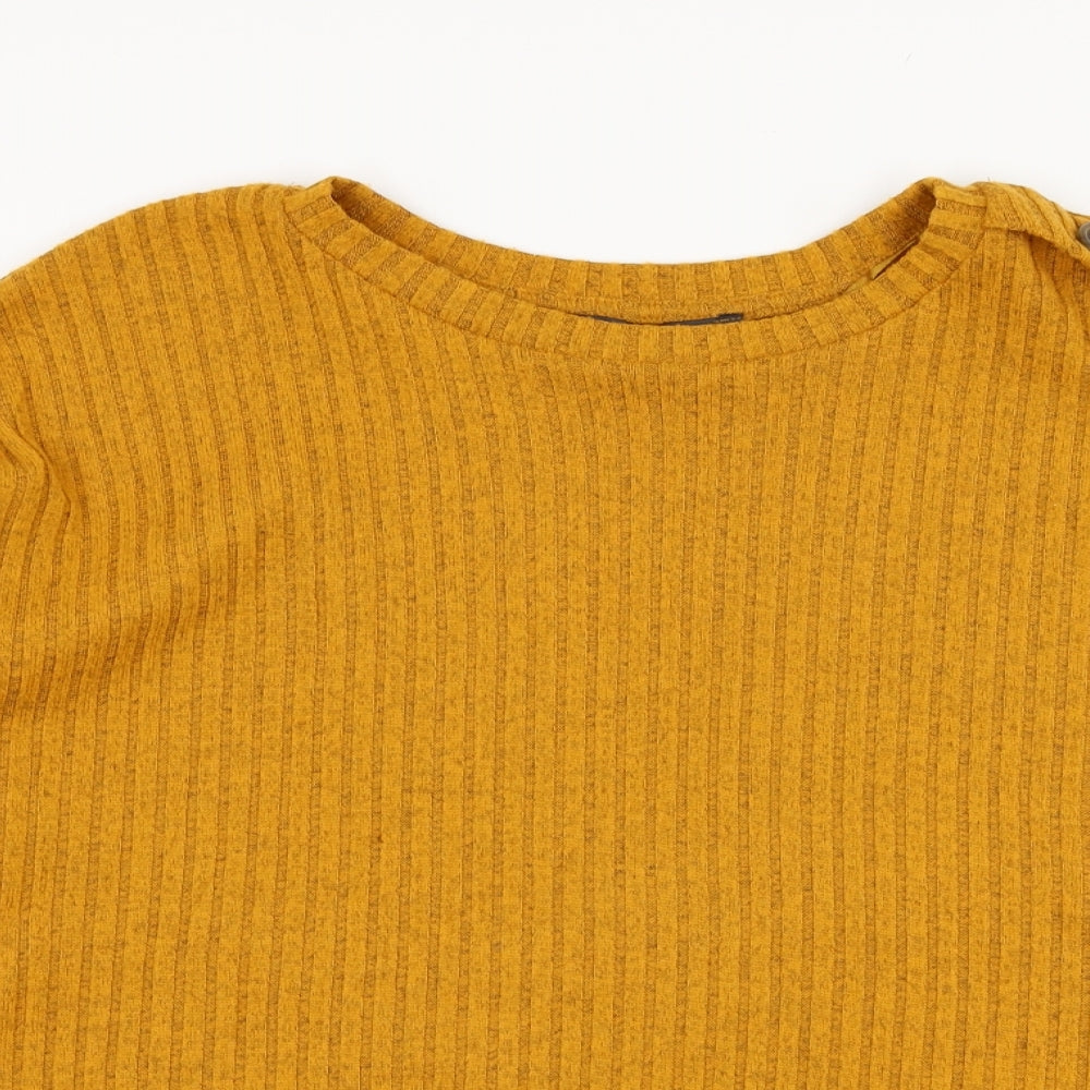 Primark Womens Yellow  Polyester Pullover Sweatshirt Size 12  Pullover