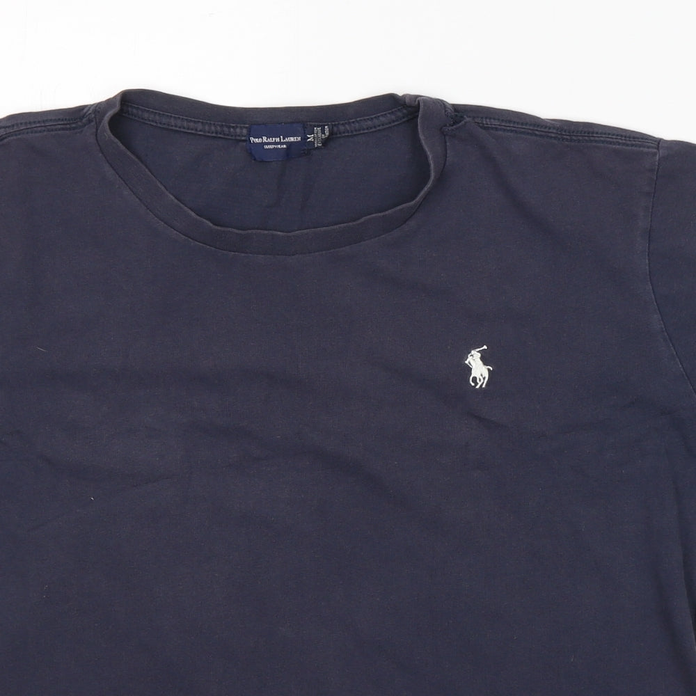 Polo Ralph Lauren Mens Blue  Cotton  T-Shirt Size M Round Neck