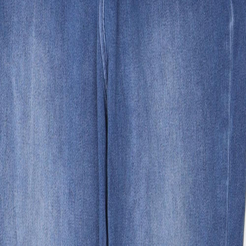 NEXT Womens Blue  Cotton Skinny Jeans Size 10 L27 in Regular Button