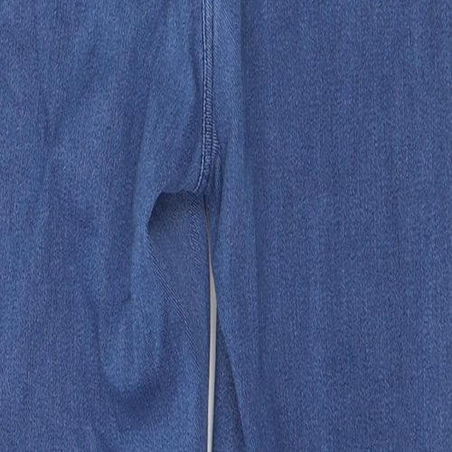 NEXT Womens Blue  Cotton Skinny Jeans Size 10 L27 in Regular Button