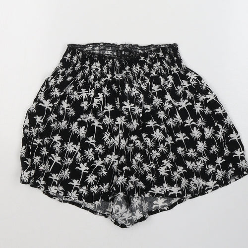 FB Sister Womens Black Geometric Cotton Sailor Shorts Size XS  Regular Pull On