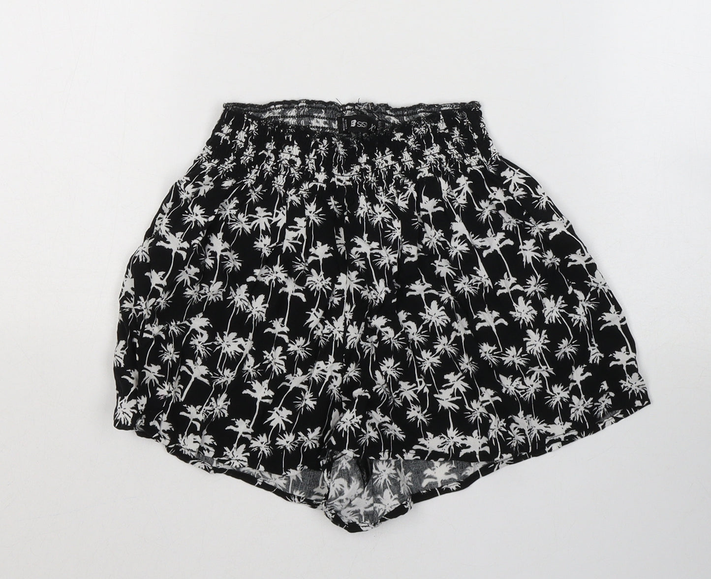 FB Sister Womens Black Geometric Cotton Sailor Shorts Size XS  Regular Pull On