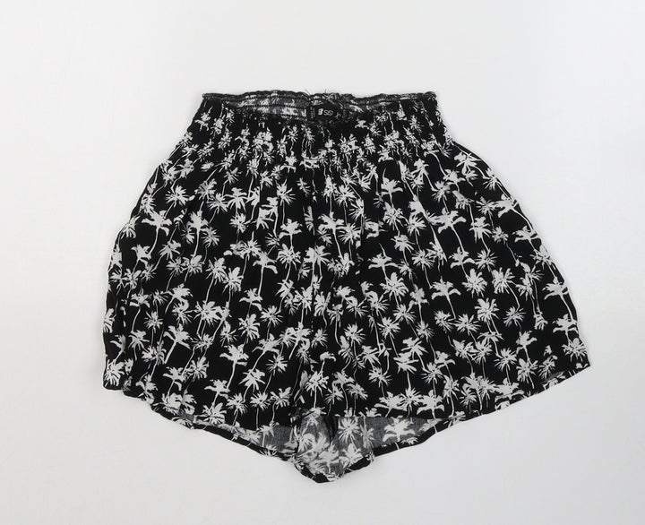 FB Sister Womens Black Geometric Cotton Sailor Shorts Size XS  Regular Pull On