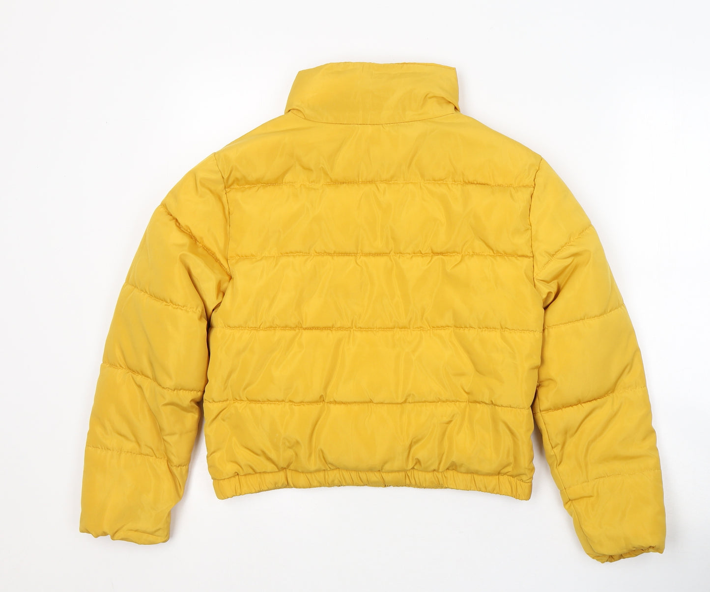 New Look Girls Yellow   Puffer Jacket Coat Size 10-11 Years  Zip