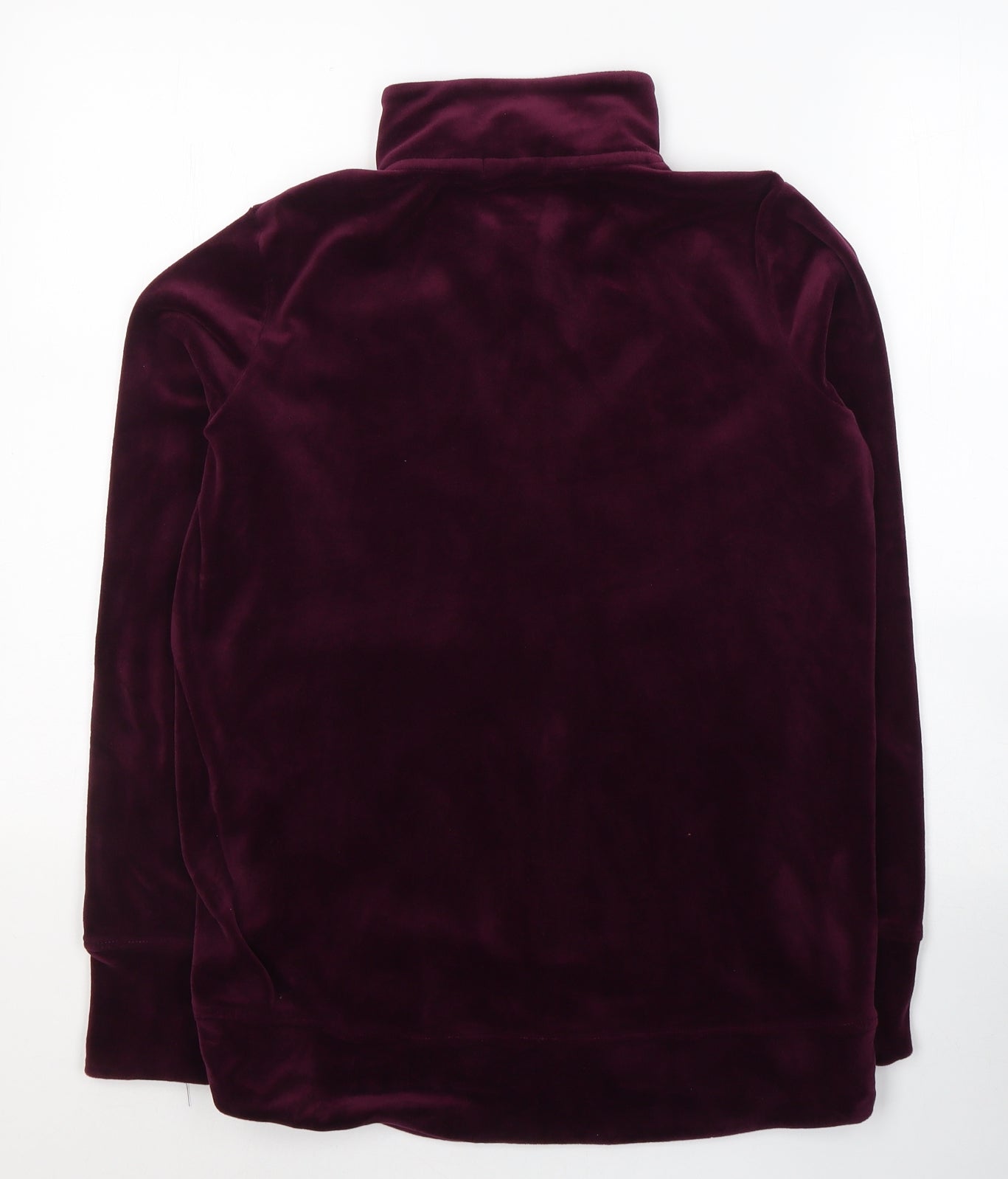 CuddleDuds Womens Purple  Polyester Full Zip Sweatshirt Size S  Zip