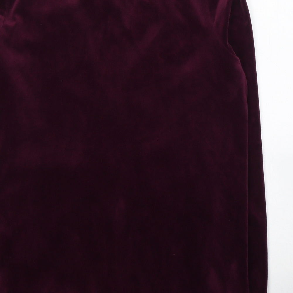 CuddleDuds Womens Purple  Polyester Full Zip Sweatshirt Size S  Zip