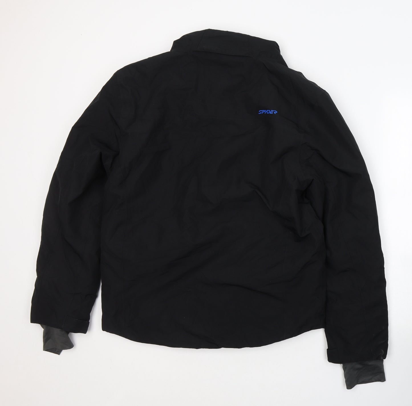 Spyder Mens Black   Windbreaker Coat Size M  Zip