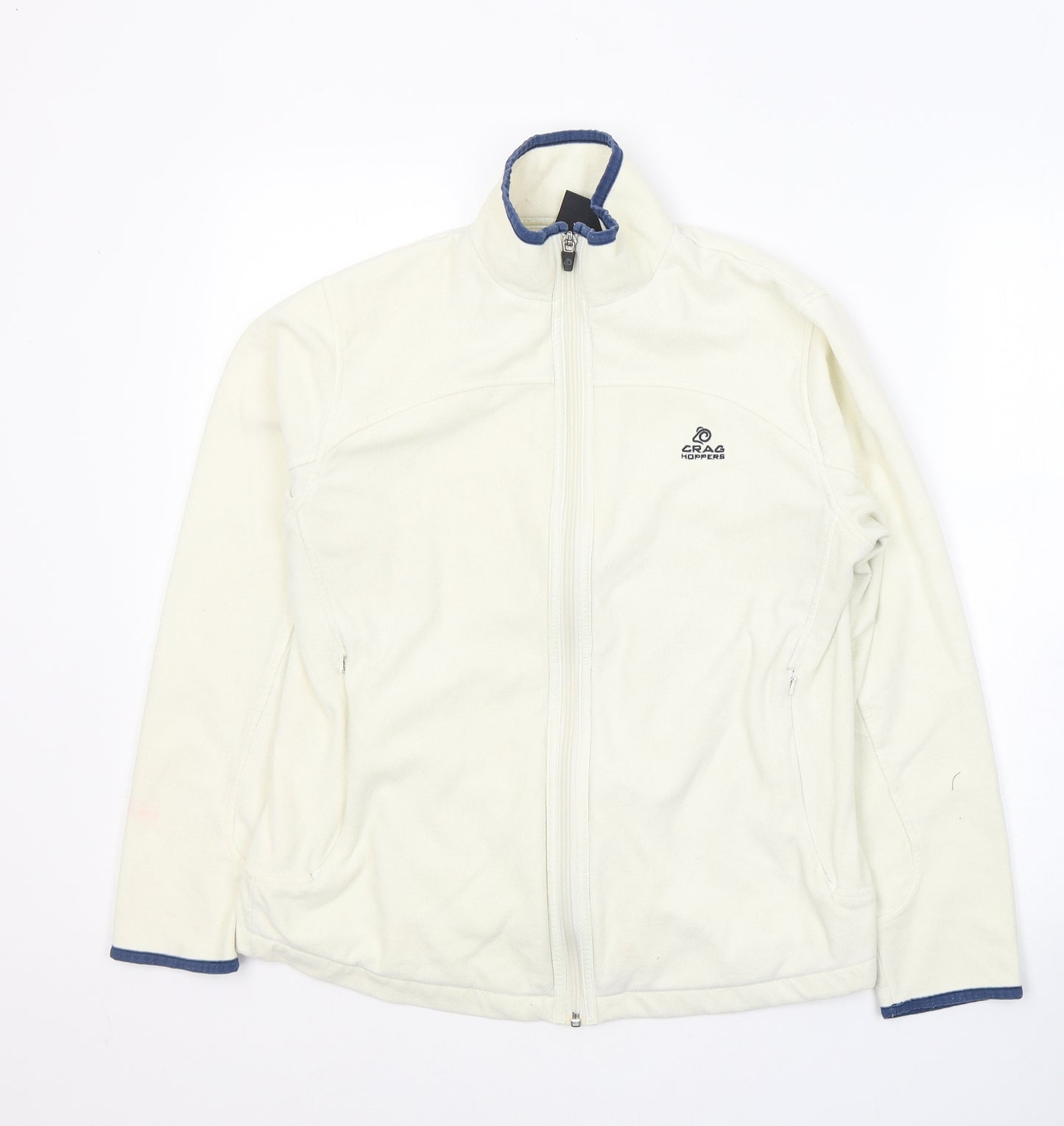 Craghoppers Womens Ivory  Polyester Full Zip Sweatshirt Size 12  Zip