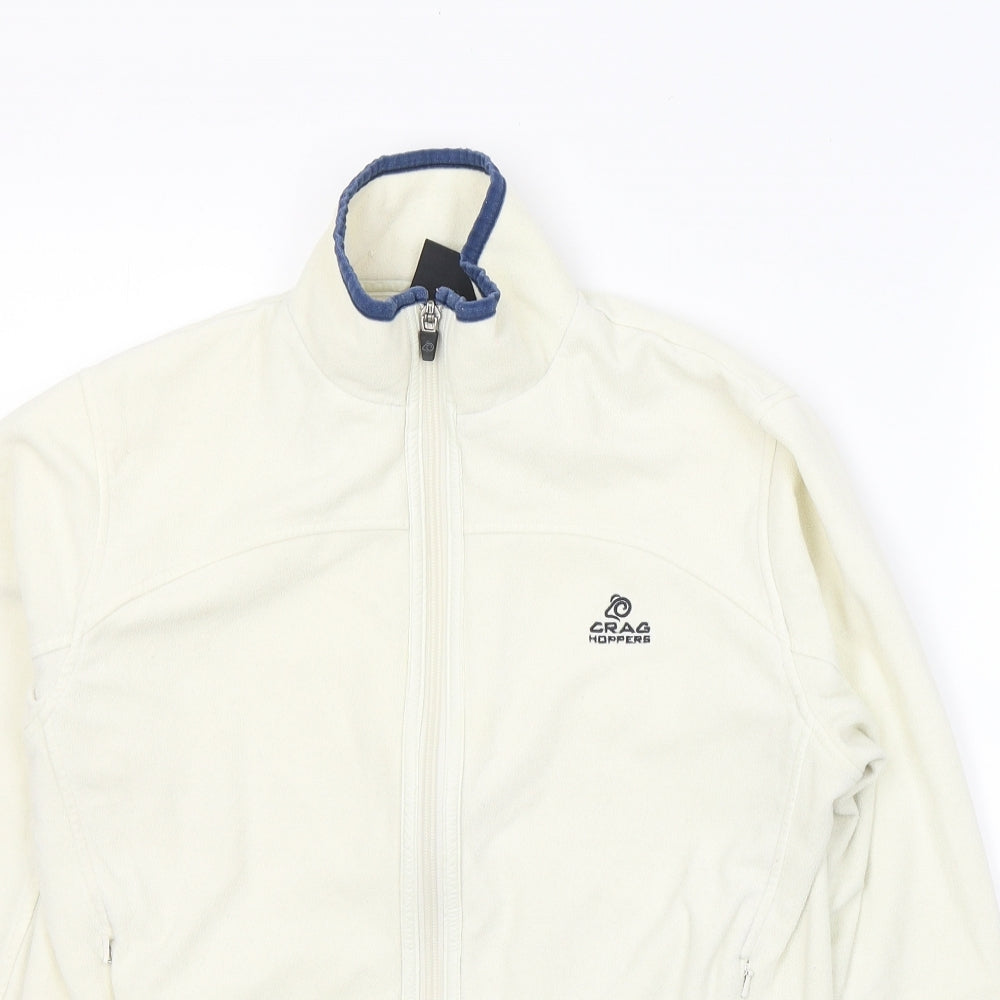 Craghoppers Womens Ivory  Polyester Full Zip Sweatshirt Size 12  Zip