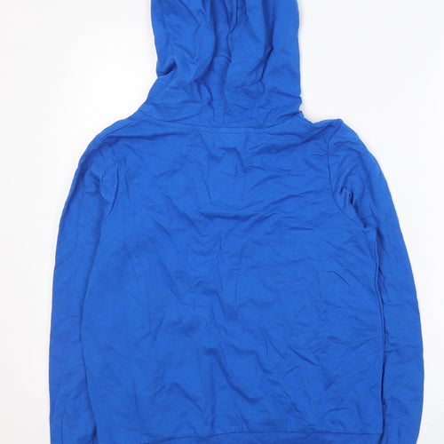 Dunnes Stores Womens Blue  Cotton Pullover Hoodie Size S  Pullover