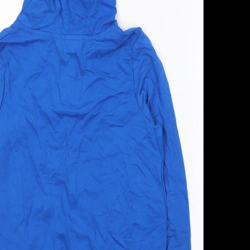 Dunnes Stores Womens Blue  Cotton Pullover Hoodie Size S  Pullover