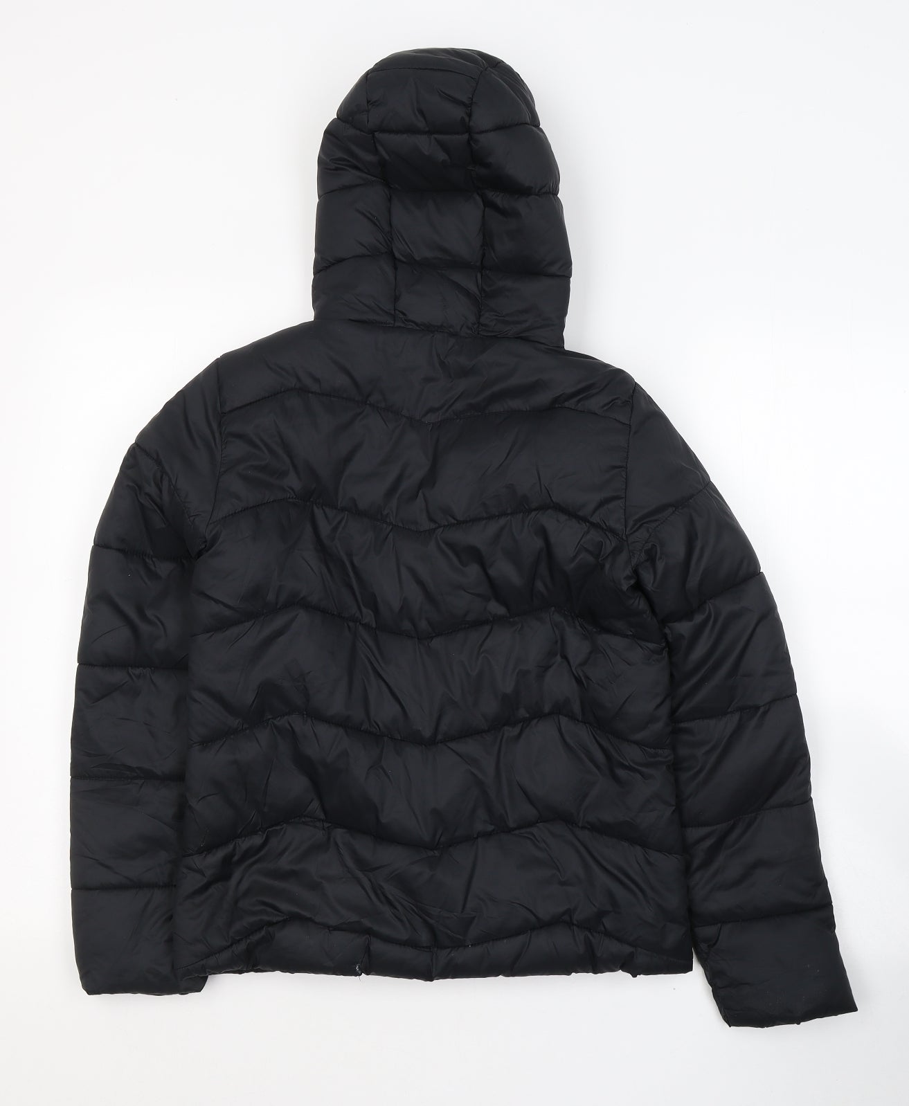 PEPPERTS Girls Black   Puffer Jacket Coat Size 11-12 Years  Zip