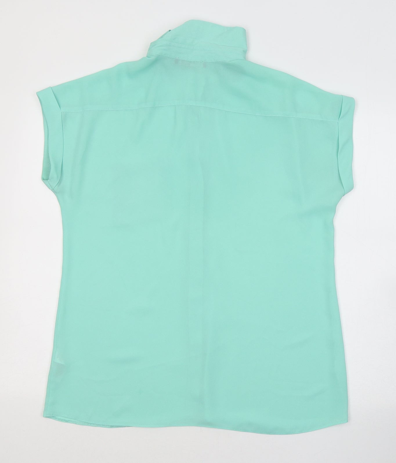 Atmosphere Womens Blue  Polyester Basic Button-Up Size 14 Collared