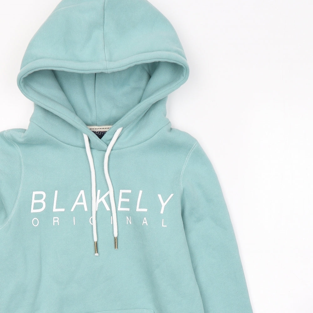 Blakely Womens Blue  Cotton Pullover Hoodie Size S  Pullover