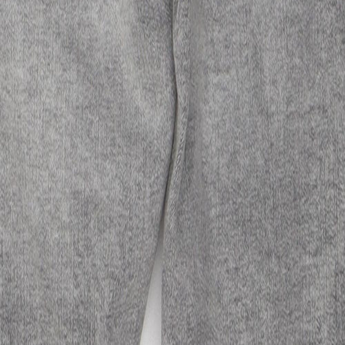 Denim & Co. Womens Grey  Cotton Skinny Jeans Size 6 L27 in Regular Button