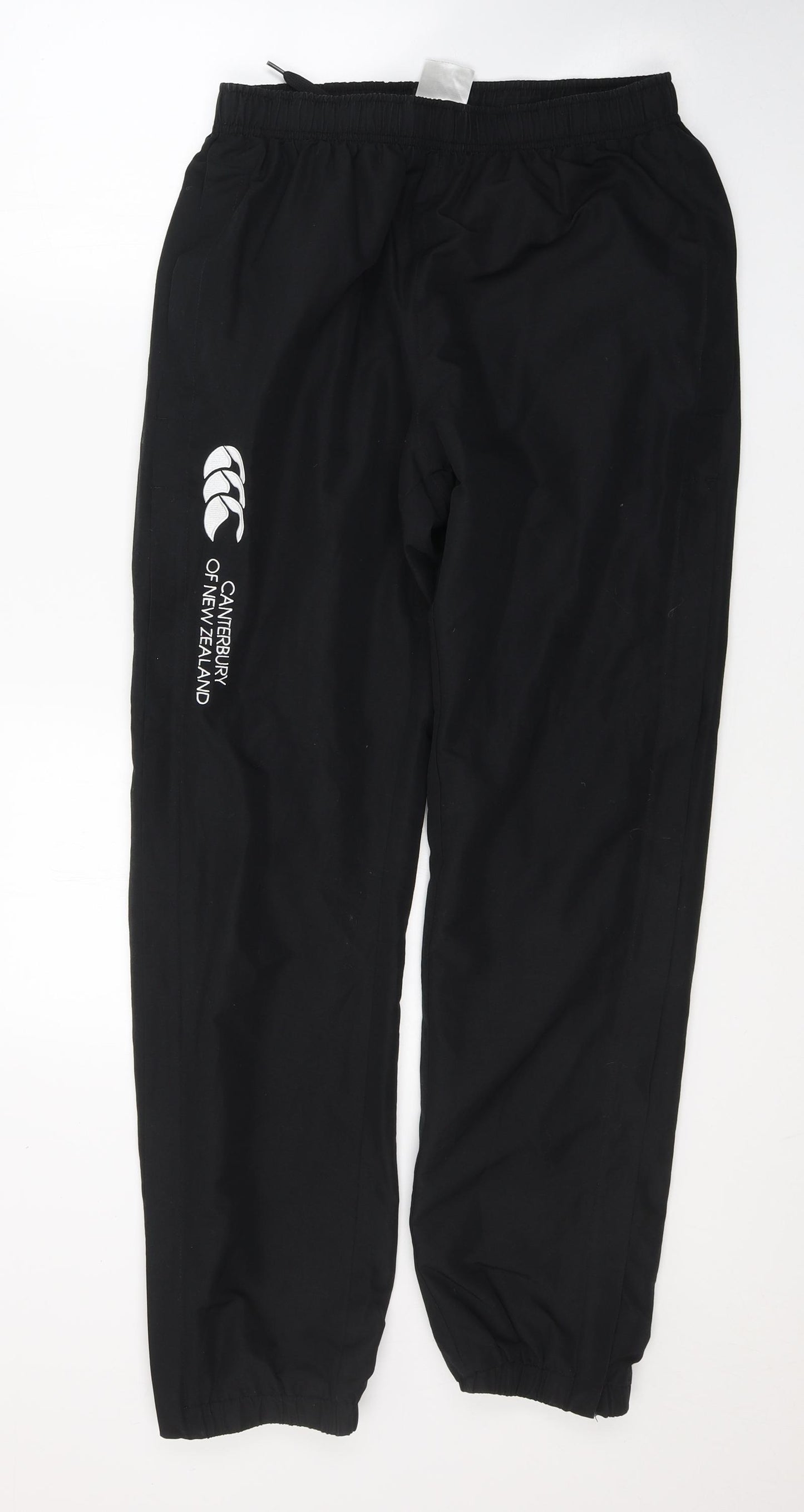 Canterbury Mens Black  Polyester Track Pants Trousers Size M L30 in Regular Pullover