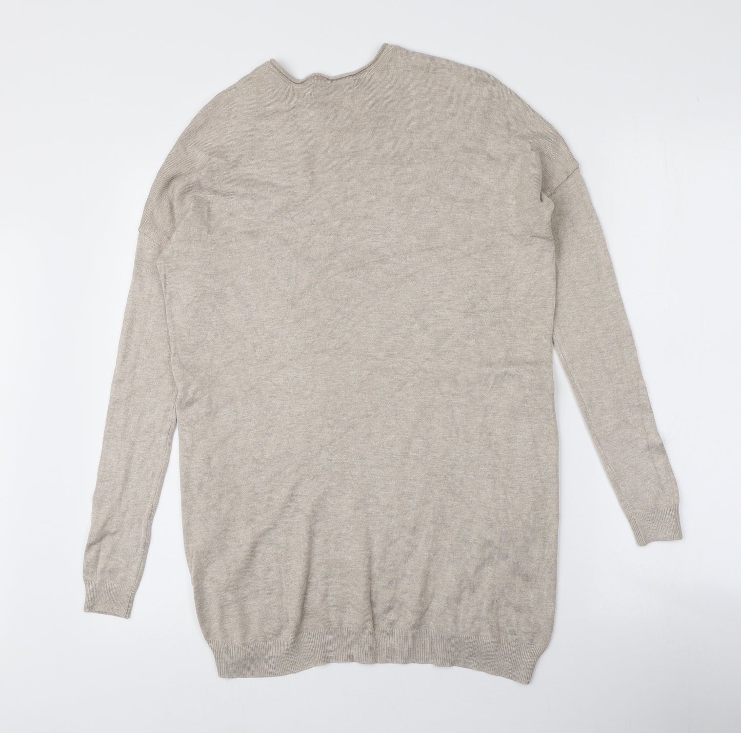Atmosphere Womens Beige Round Neck  Viscose Pullover Jumper Size 6