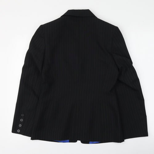 Definitions  Womens Black Striped  Jacket  Size 10