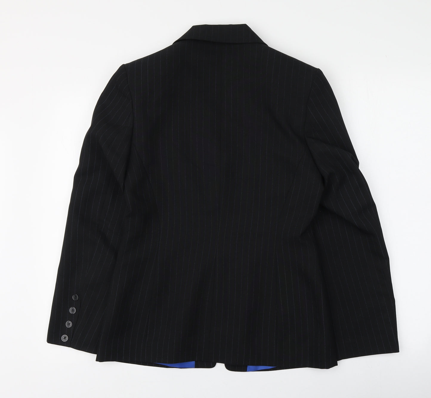 Definitions  Womens Black Striped  Jacket  Size 10