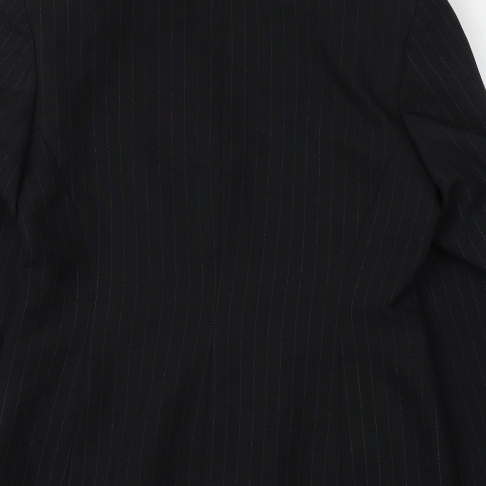 Definitions  Womens Black Striped  Jacket  Size 10