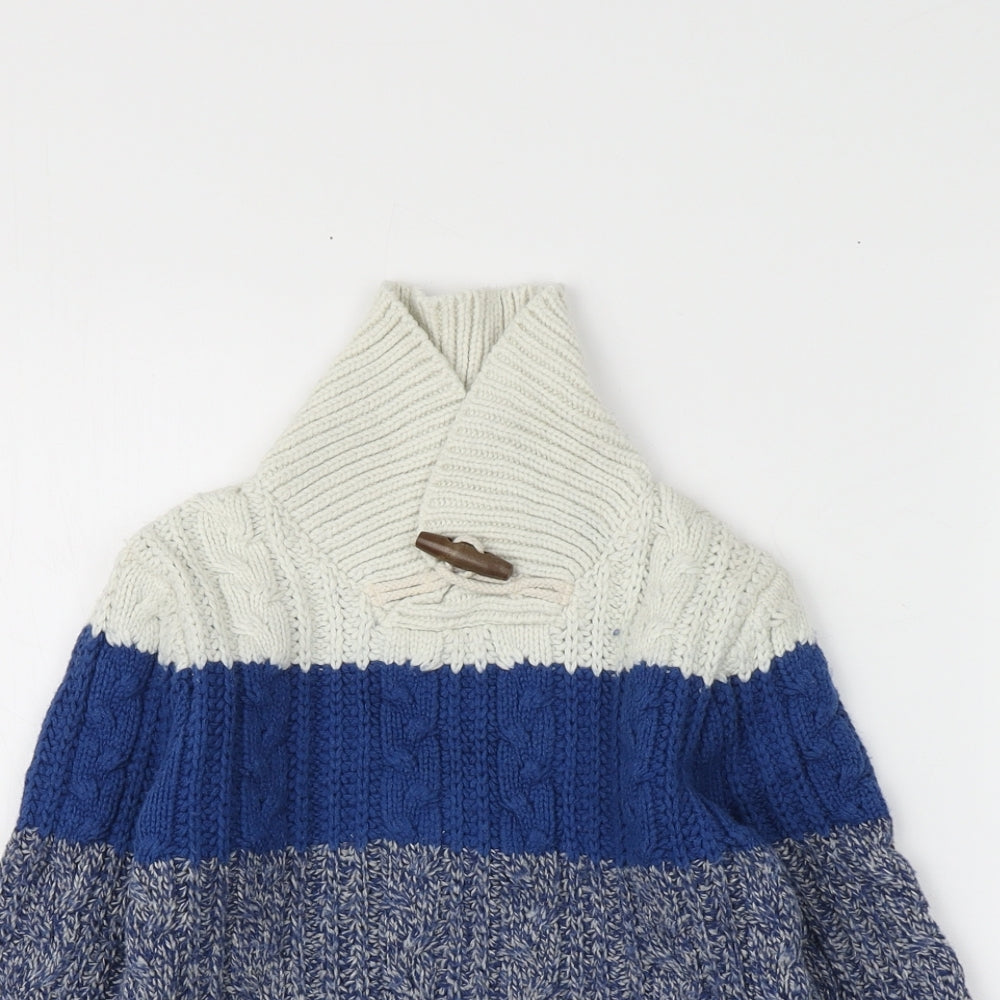 Gap Boys Multicoloured Roll Neck  Cotton Pullover Jumper Size 5 Years