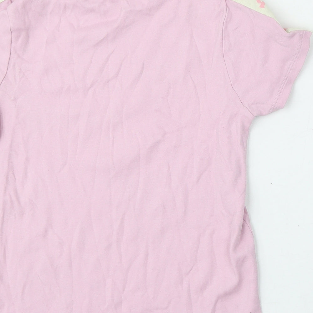 George Girls Purple  Cotton Basic T-Shirt Size 11-12 Years Round Neck